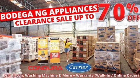 bodega sale appliances.